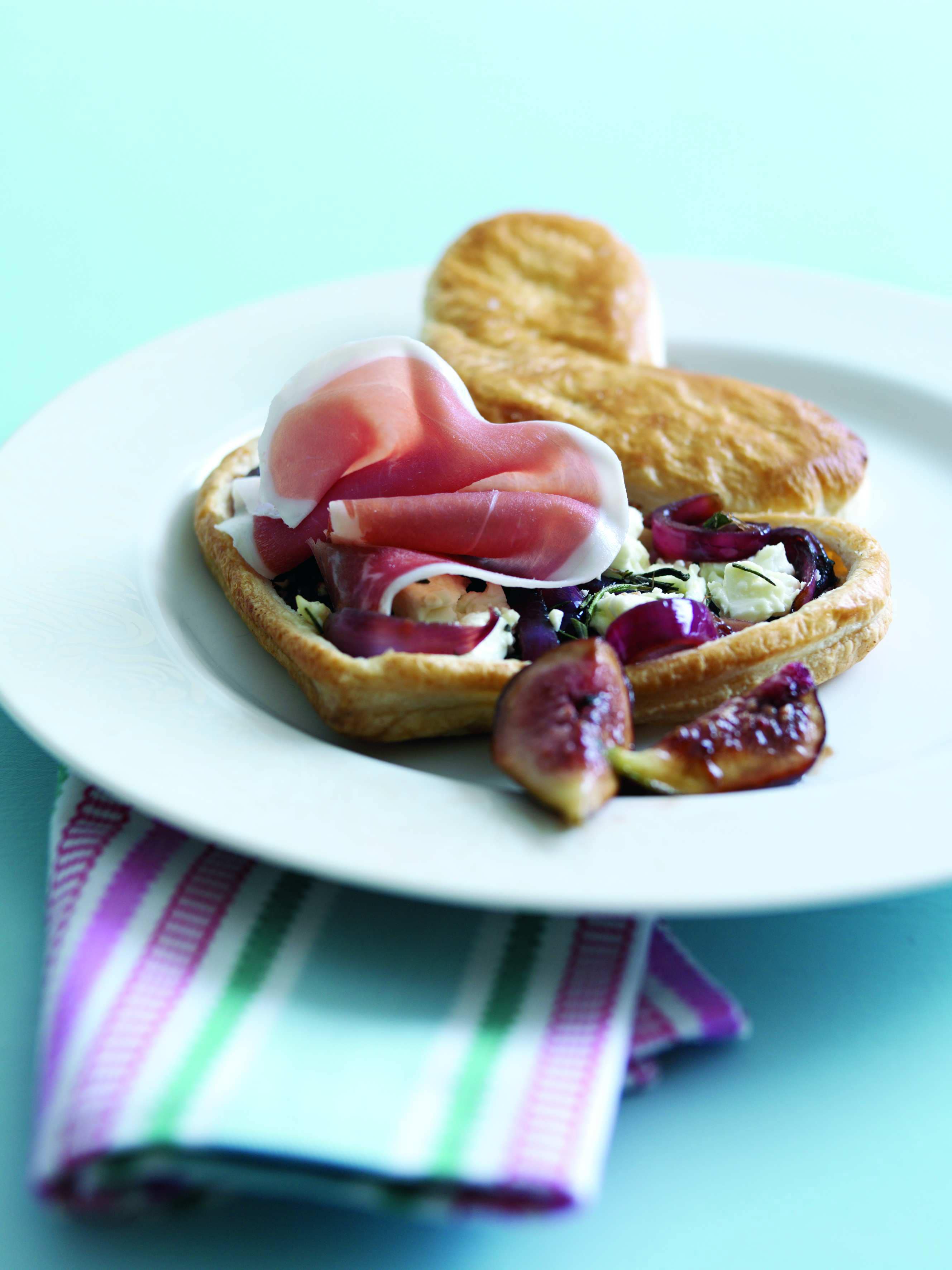 Parma Ham and Caramelised Red Onion Tart with Balsamic Vinegar