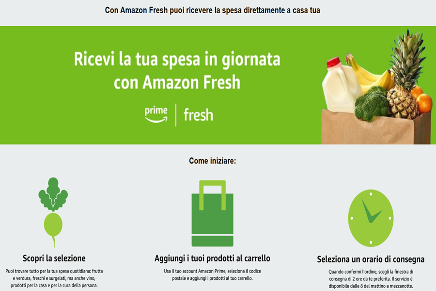 Amazon Fresh anche in Italia | Consorzio del Prosciutto di Parma