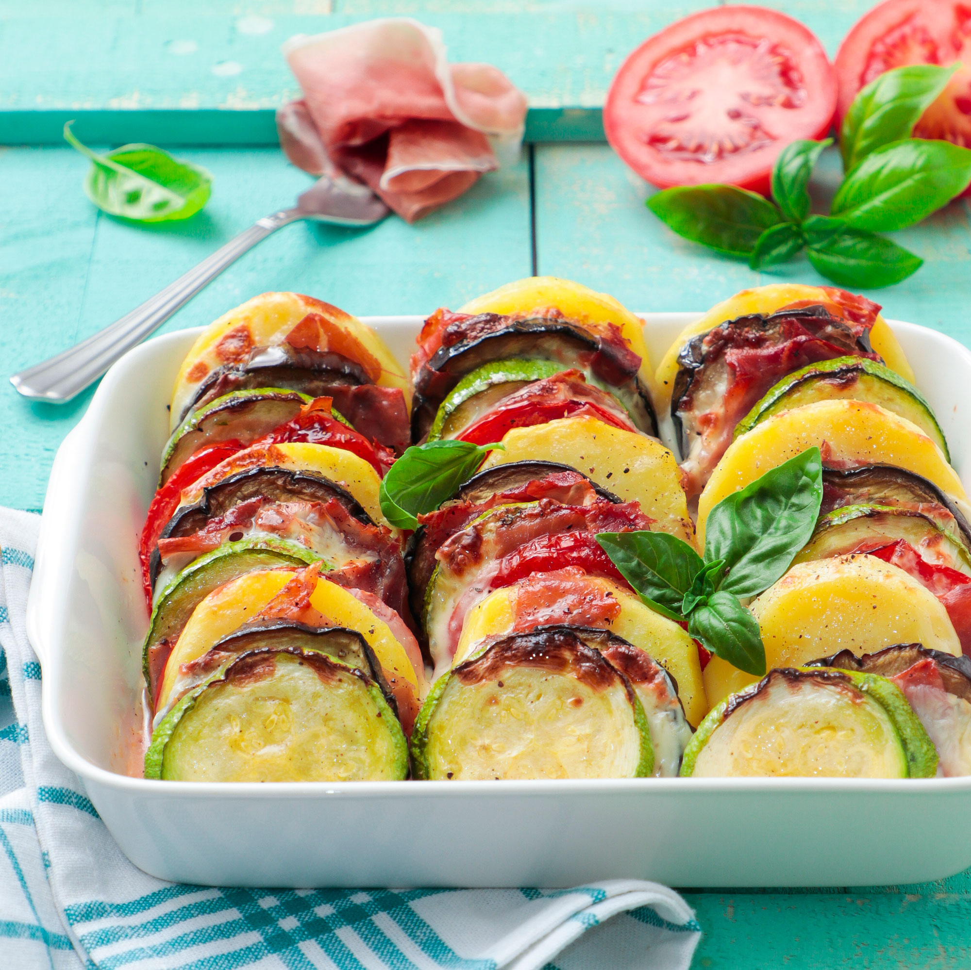 Vegetable gratin with Parma Ham | Consorzio del Prosciutto di Parma